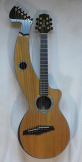 USED Timberline T30HGP-C Harp Guitar w/ gigbag