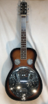 USED Goldtone PBS Square Neck Resonator w/ case