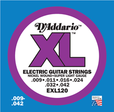 D'addario Electric XL Strings